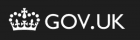 Black and white logo showing Gov.uk 